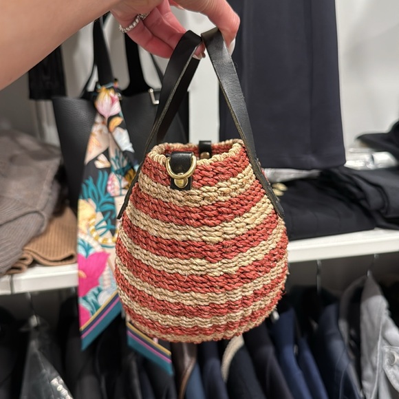 Clare V. Petite Léa Woven Straw Bag NWOT - Picture 3 of 6